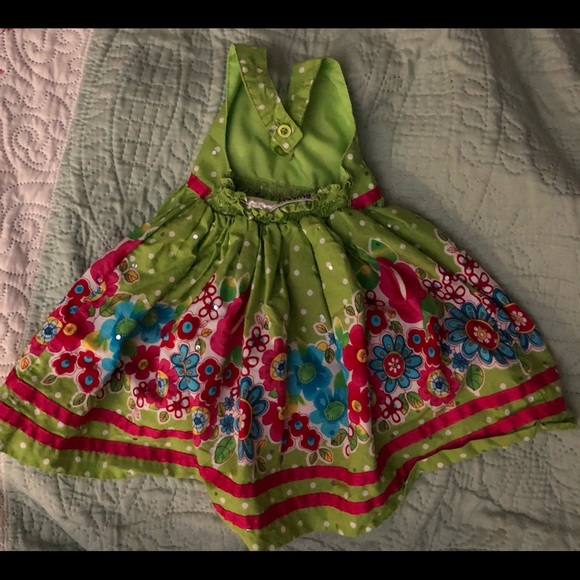 Blueberi Boulevard Floral Dress with sequins - Picture 3 of 8
